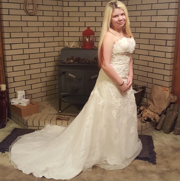 david's bridal fit and flare